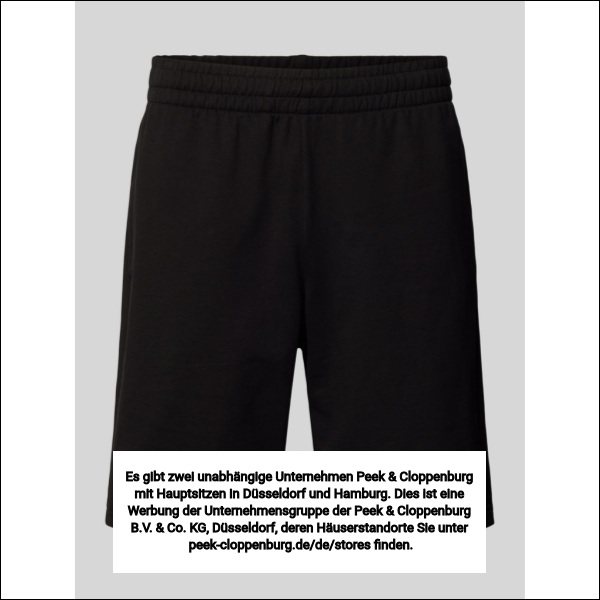 Ea7 Emporio Armani Herren Schwarz Shorts Mit Elastischem Bund Und Logo
