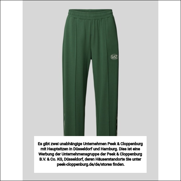 Ea7 Emporio Armani Herren Sweathosen Grün Gr. Klein