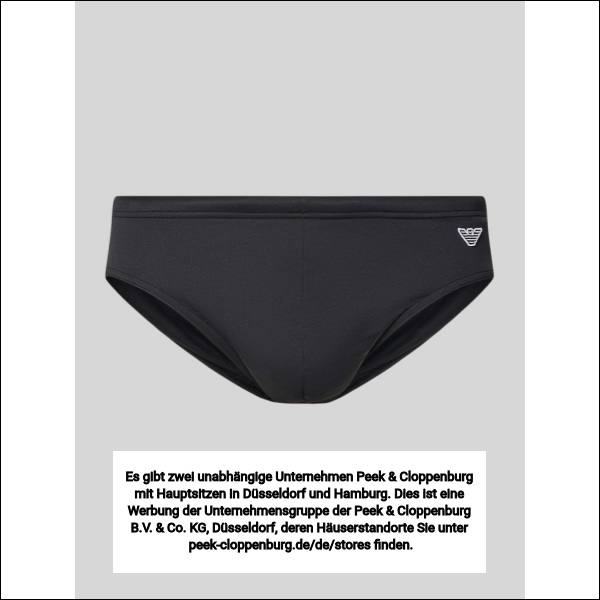 Emporio Armani Herren Schwarz Badehosen, Gr. Übergröße Xxl