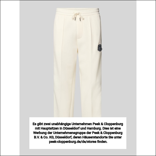 Armani Exchange Offwhite Sweatpants Mit Label-Patch Und Elastischem Bund