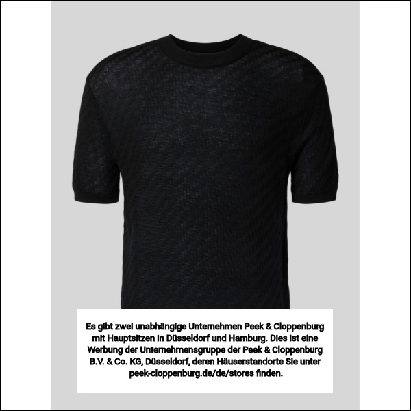 Emporio Armani Herren Schwarz Slim Fit T-Shirt Mit Lyocell- Und Woll-Anteil Extra Groß